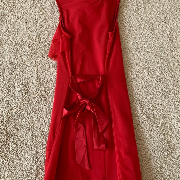 KC Parker for Hartstrings Red Dress.  Girls Size 10 - Picture 7 of 9